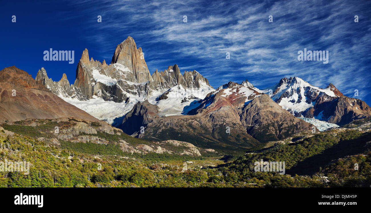 Mount Fitz Roy, Nationalpark Los Glaciares, Patagonien, Argentinien Stockfoto
