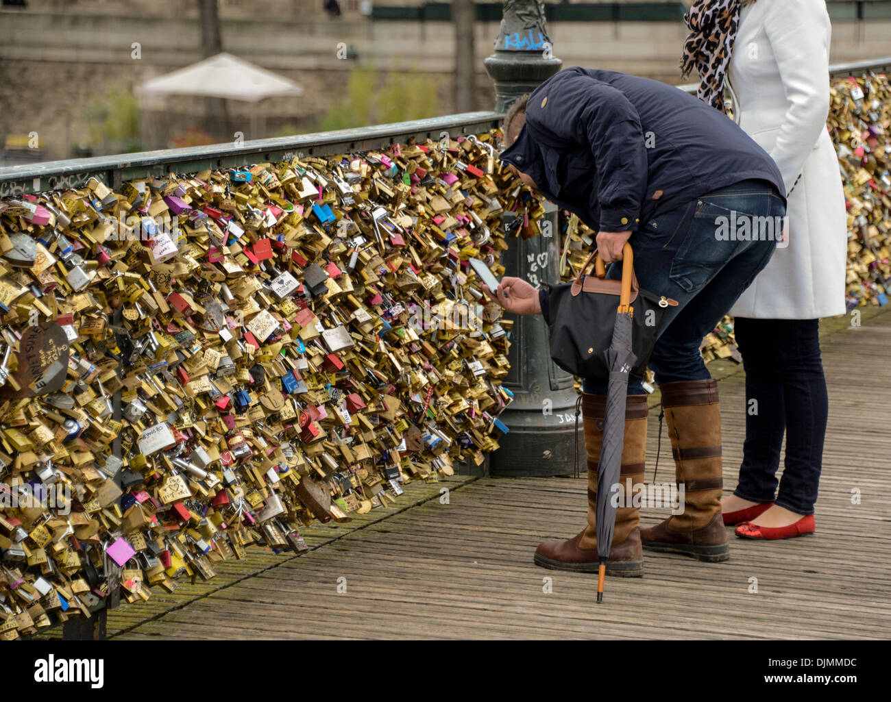 Brücke Pont des Arts in Paris Frankreich Stockfoto