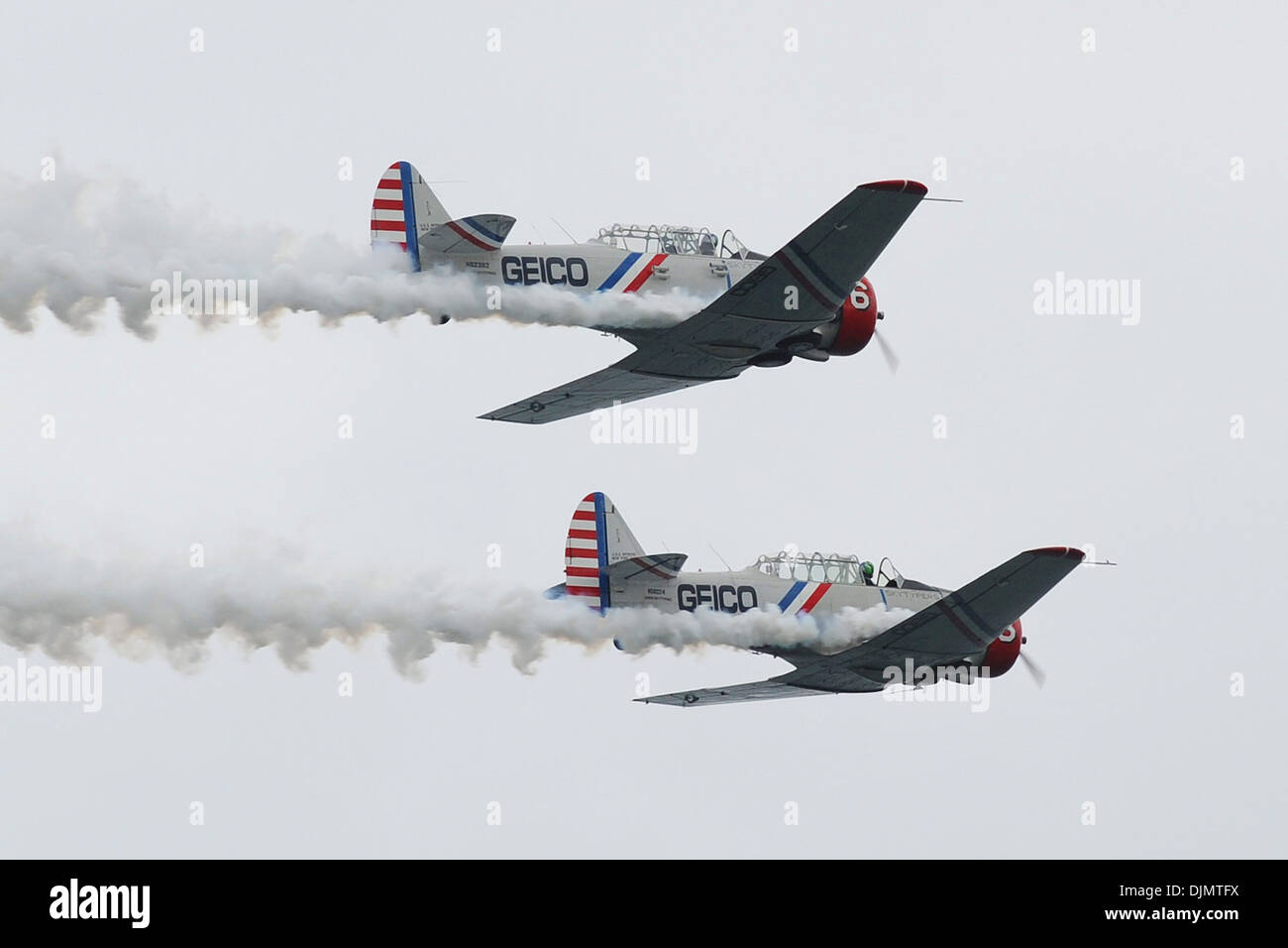 SNJ-4 b US Navy Trainer Lauderdale Luft- und Seefracht in Fort Lauderdale-Fort Lauderdale-Florida - 27.04.12 Anzeigen Stockfoto