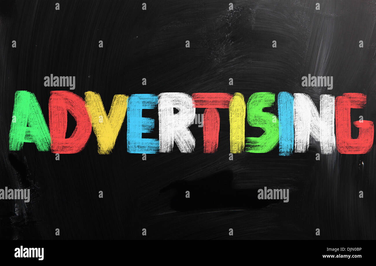 Werbekonzept Stockfoto