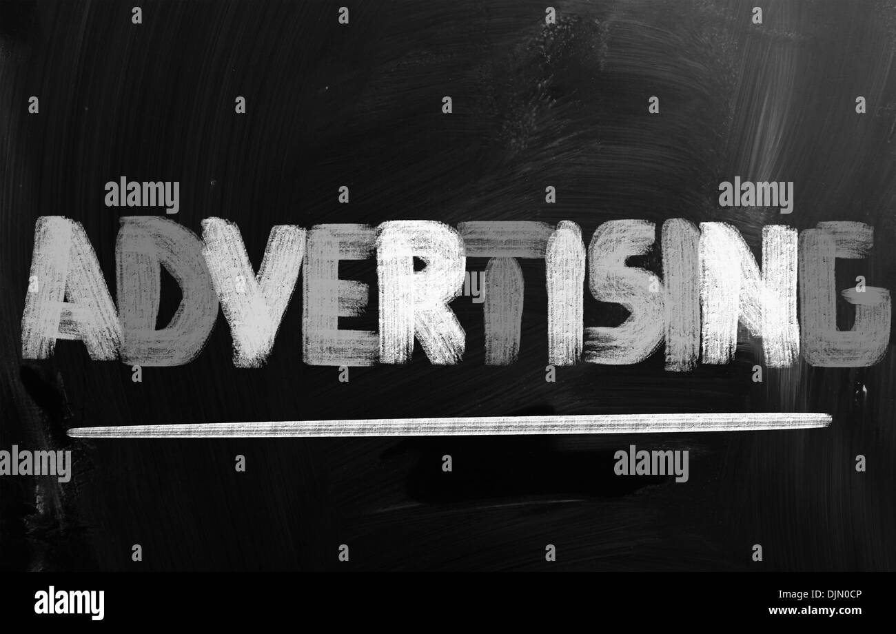 Werbekonzept Stockfoto