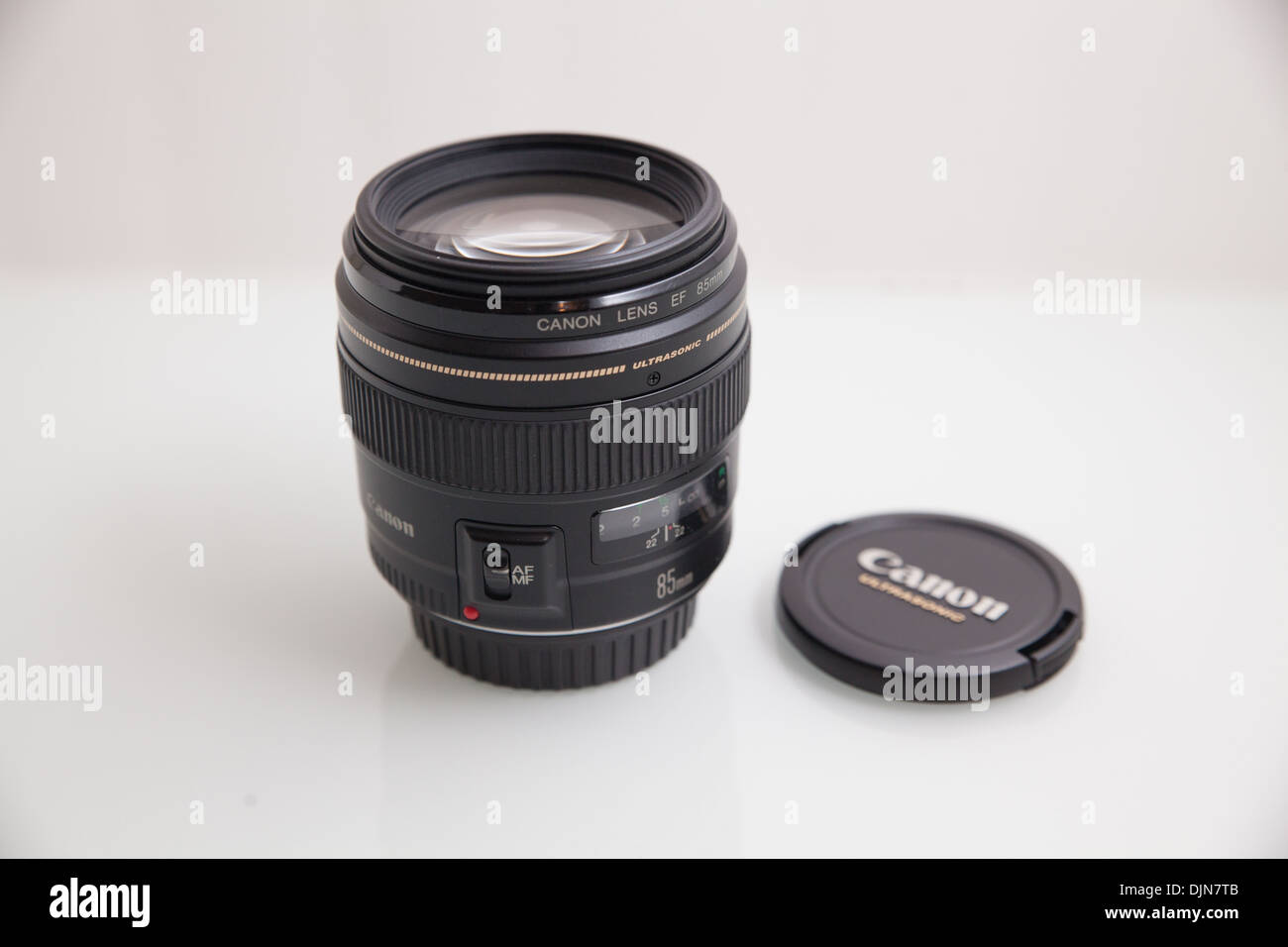 Canon Kameraobjektiv 85 1,8 Stockfoto