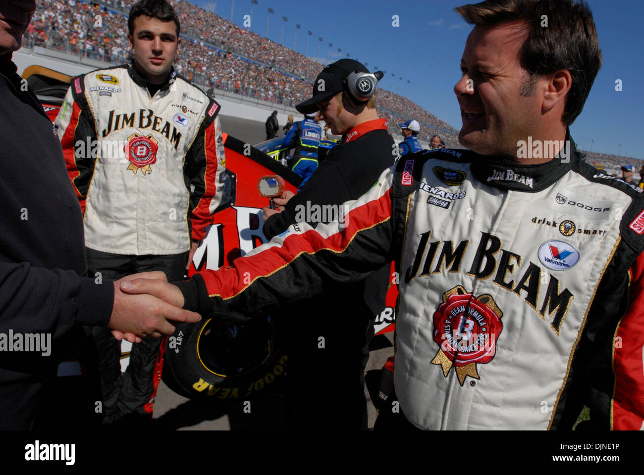 2. März 2008 - Las Vegas, Nevada, USA - ROBBY GORDON JR. bei der 2008 UAW (United Auto Workers) DaimlerChrysler 400, auf dem Las Vegas Motor Speedway statt. (Kredit-Bild: © Mark Murrmann/ZUMA Press) Stockfoto