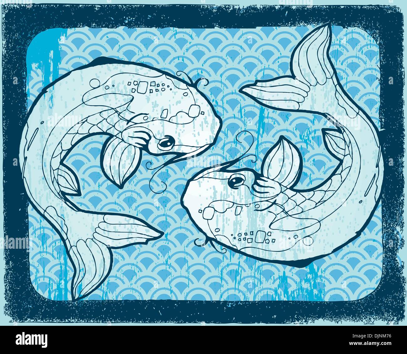 Koi-Zwillinge Stock Vektor