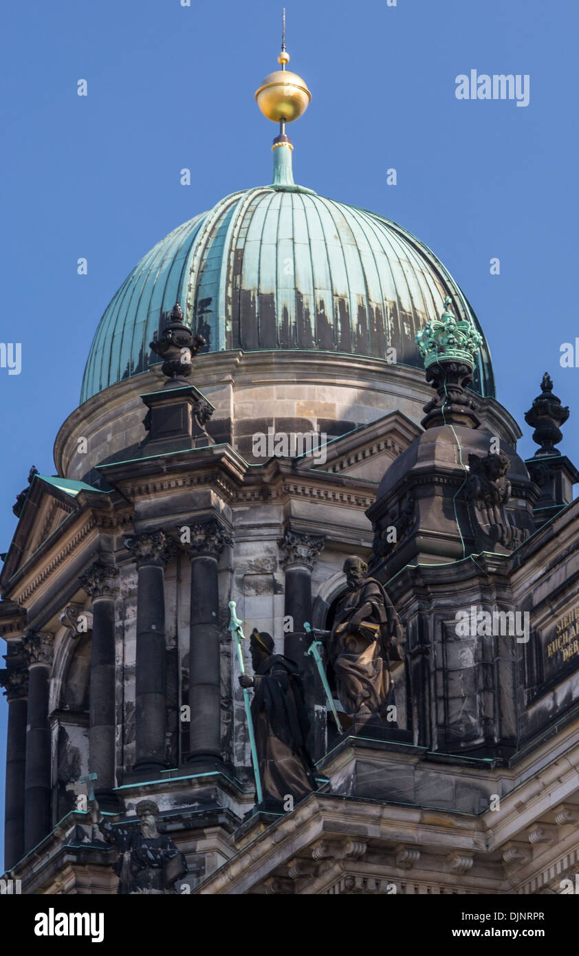 Berliner Dom, der Museumsinsel, ist Berliner Dom eine evangelische Kirche, erbaut im Jahre 1905 von König Frederick William IV. Stockfoto