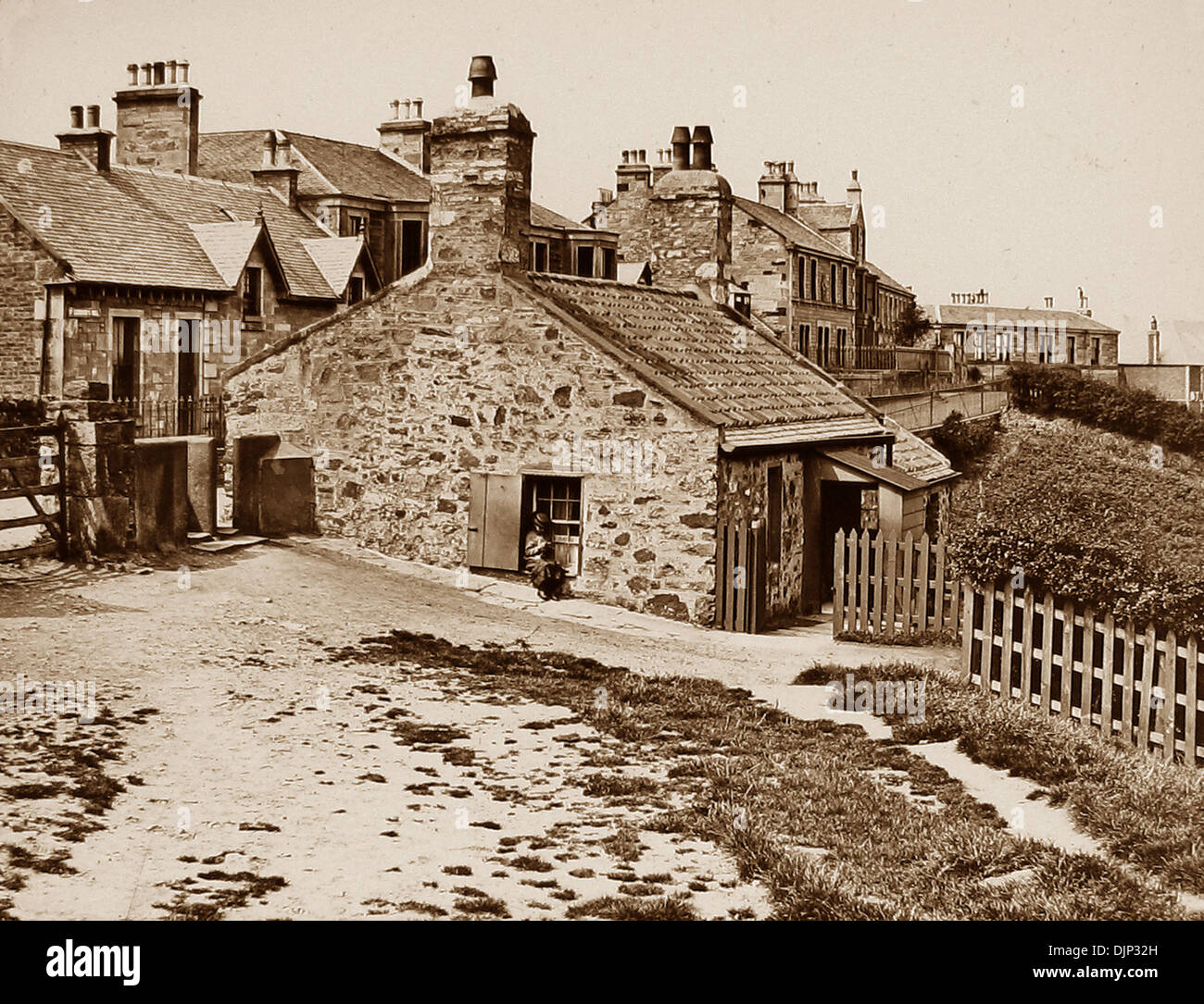 Edinburgh - St. Leonards Bank - Jeanie Deans Cottage - viktorianische Periode Stockfoto