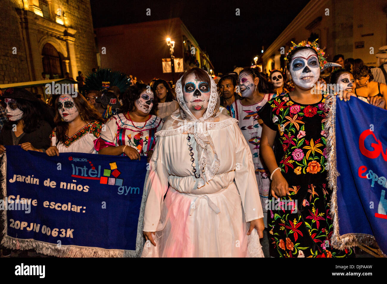 La Calavera Catrina feiert den Tag der Toten Festival 1. November 2013 in Oaxaca, Mexiko. Stockfoto