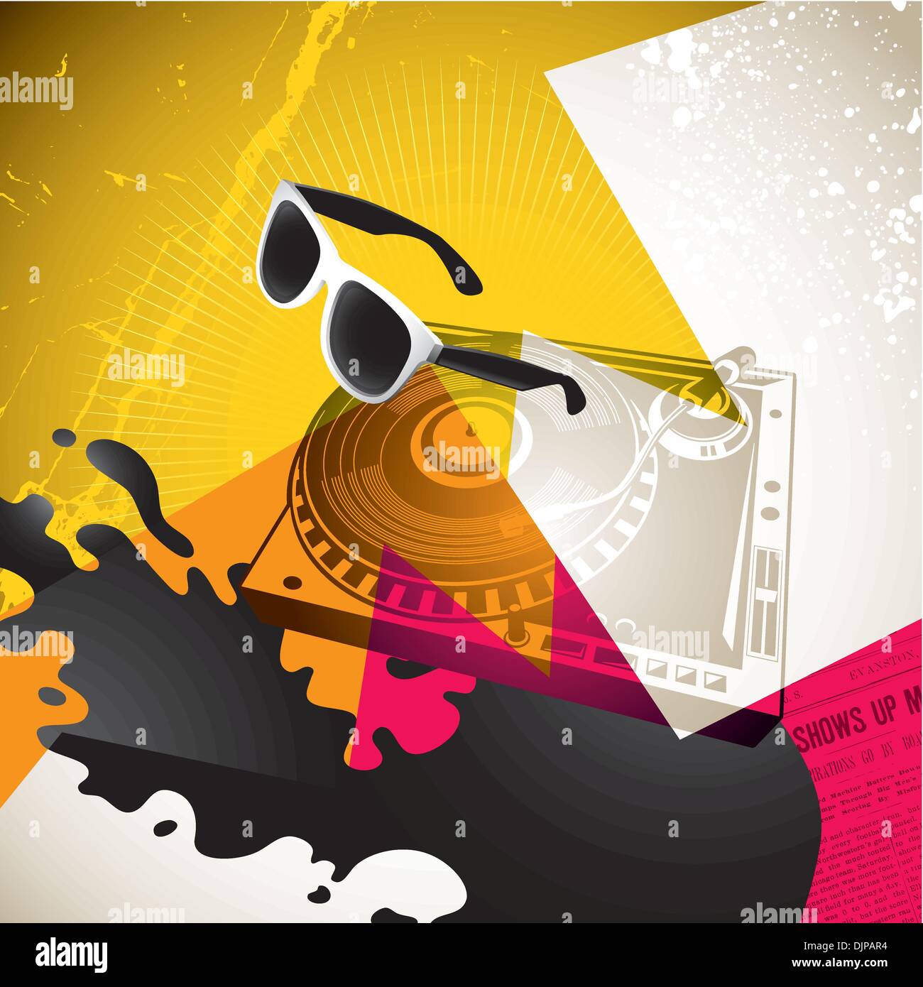 Bunte künstlerische städtischen Jugend Hintergrund Stock Vektor