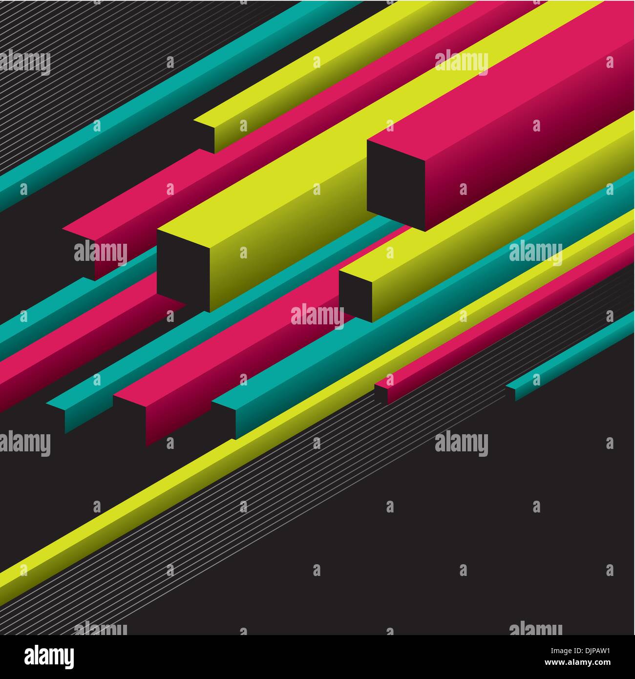 Konzeptionellen Hintergrund mit geometrischen Elementen Stock Vektor