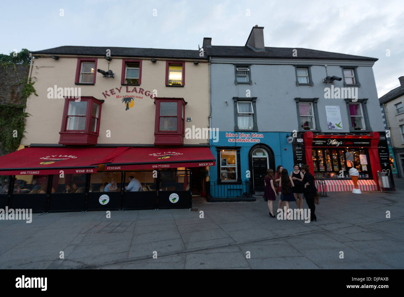 Key Largo Restaurant und Pub in Kilkenny Canal Square Stockfoto