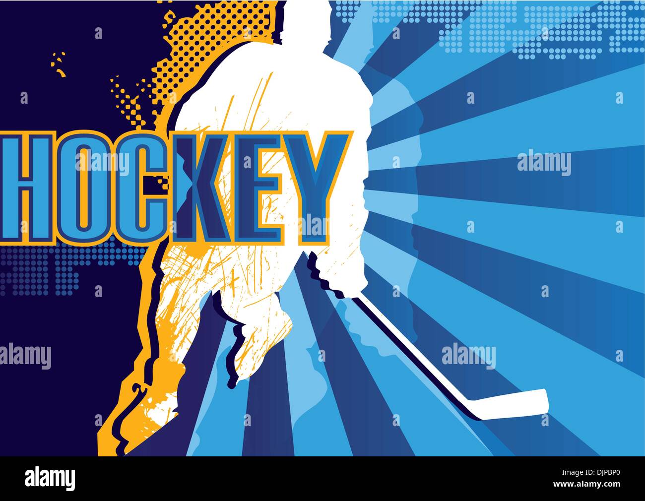 Eishockey abstrakte poster Stock Vektor
