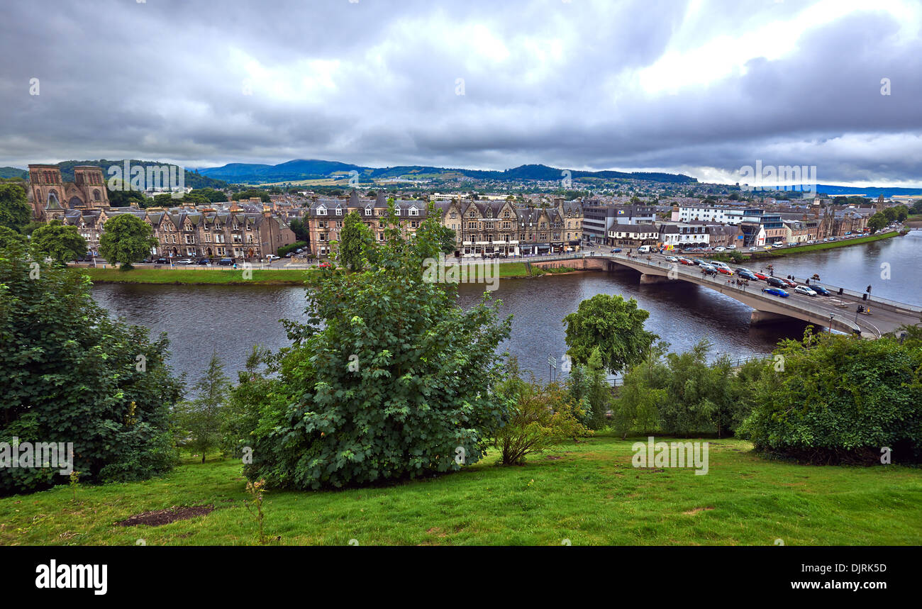Inverness Nord Schottland aus dem Schottisch-Gälisch: Inbhir Nis, was bedeutet "Mund des Flusses Ness" Stockfoto