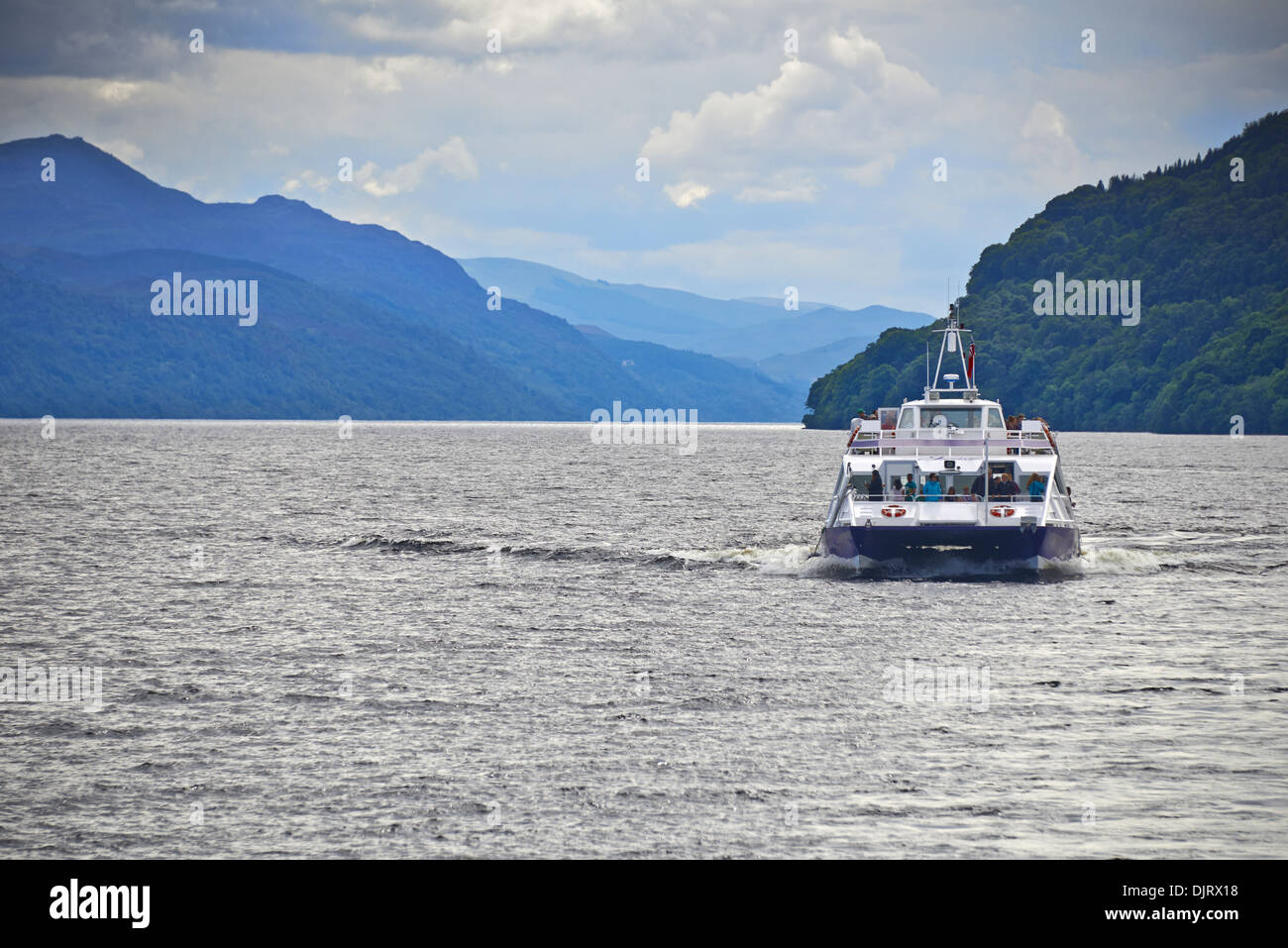 Loch Ness Schottland ist eine große, Tiefe, Süßwasser-See in den schottischen Highlands Stockfoto
