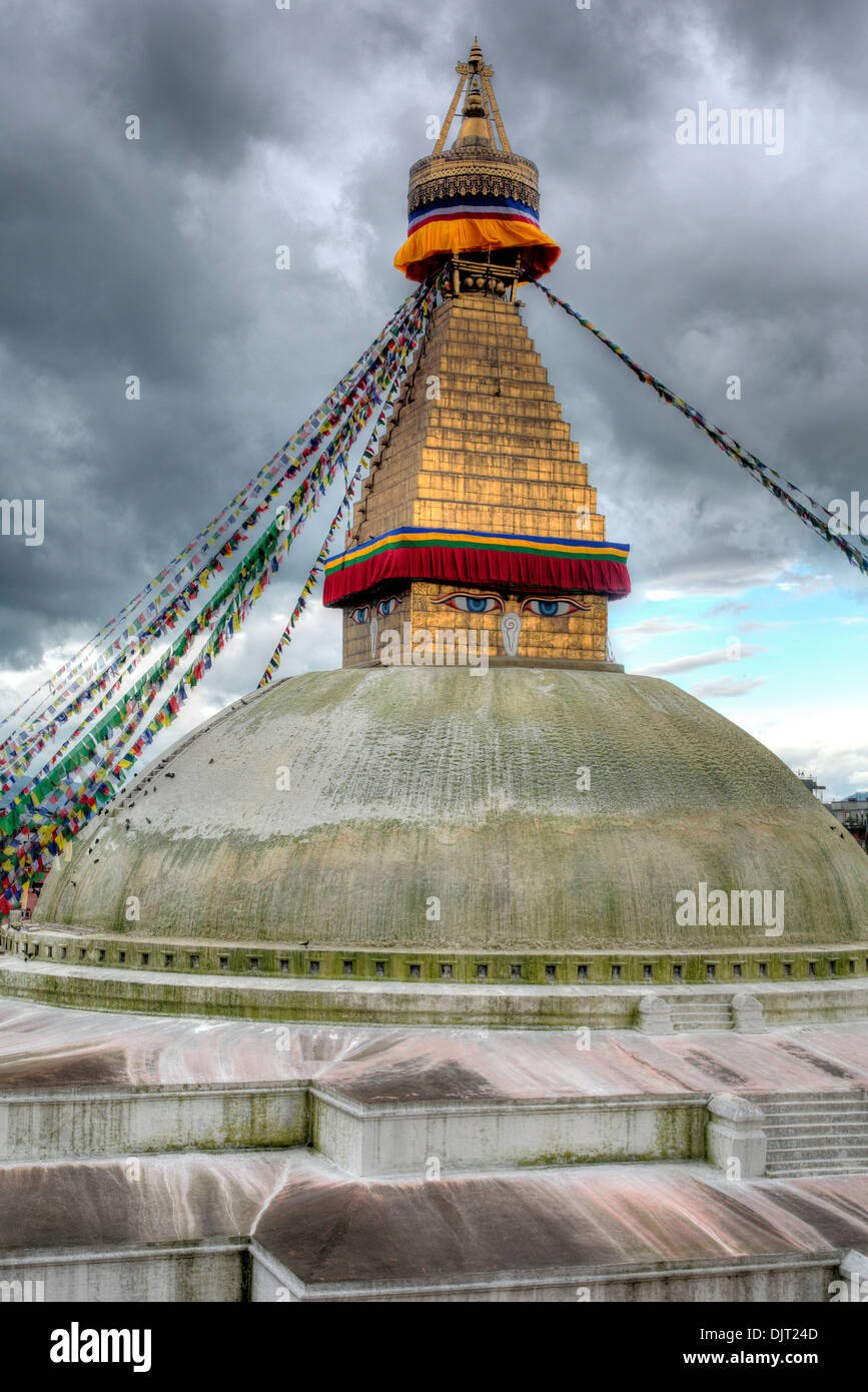 Boudhanath Stupa, Kathmandu, Nepal Stockfoto