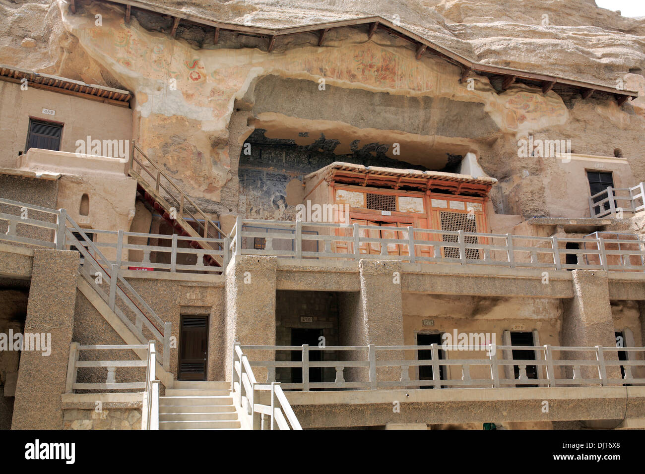 Mogao-Grotten, Dunhuang, Gansu-Provinz, China Stockfoto