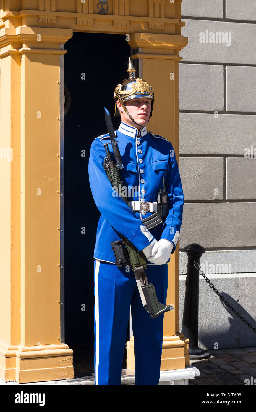 Krieger: im Dienst. Stockholmer Schloss Stockfoto