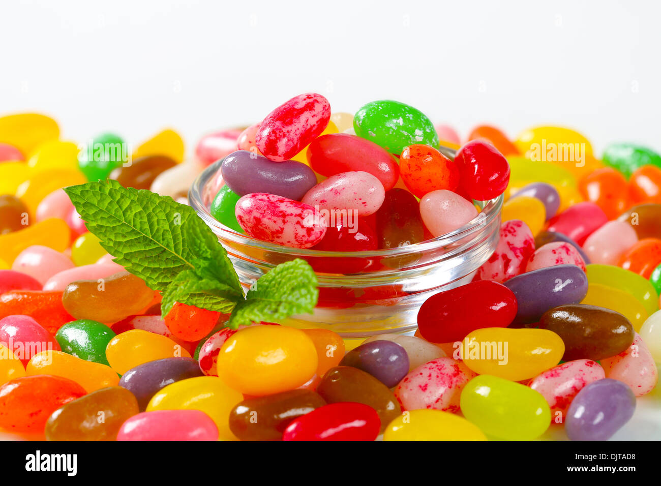 Verschiedene Früchte aromatisiert Gummibärchen Stockfoto