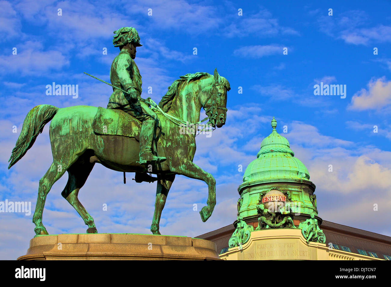 Statue des Franz Joseph 1, Wien, Österreich, Mitteleuropa Stockfoto