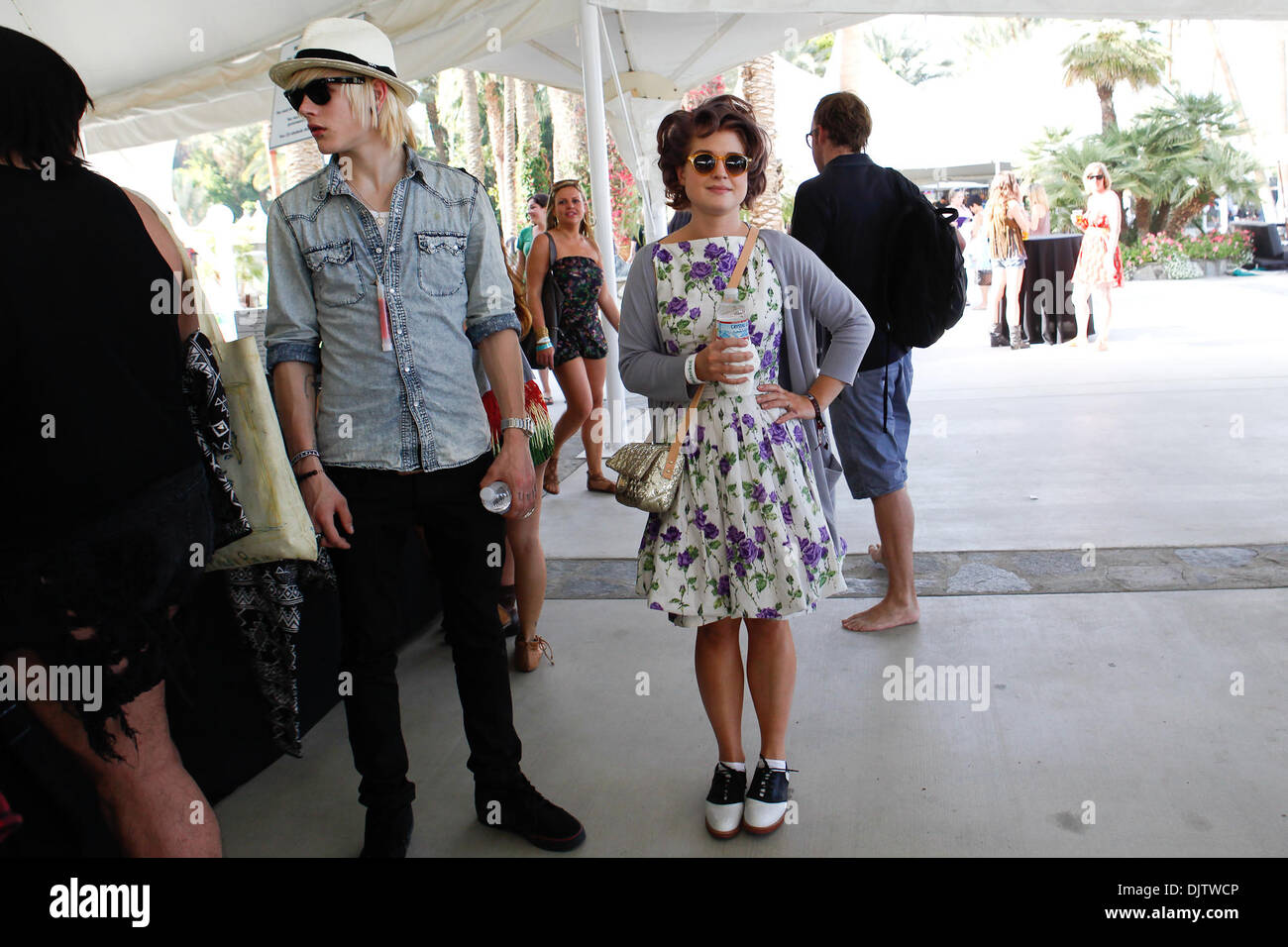 Kelly Osbourne war das Coachella Music & Arts Festival im Feld Empire Polo in Indio, Kalifornien. (Kredit-Bild: © Gerry Maceda/Southcreek Global/ZUMApress.com) Stockfoto