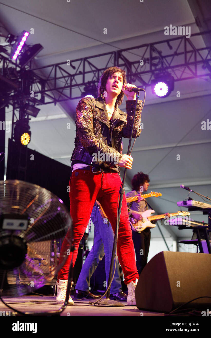Julian Casablancas führen auf das Coachella Music & Arts Festival im Feld Empire Polo in Indio, Kalifornien. (Kredit-Bild: © Gerry Maceda/Southcreek Global/ZUMApress.com) Stockfoto