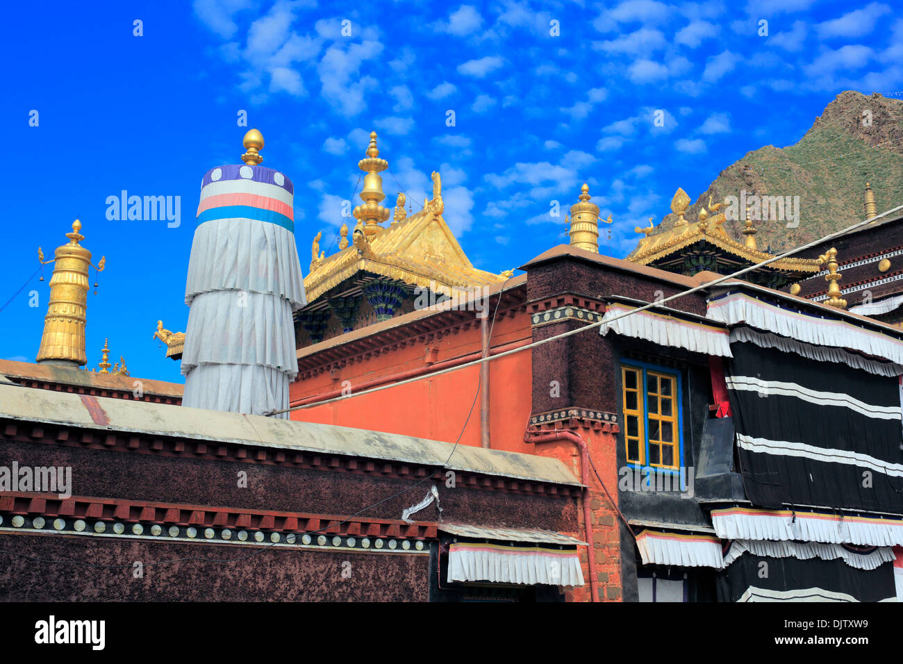 Tashilhunpo Kloster, Shigatse, Tibet, China Stockfoto