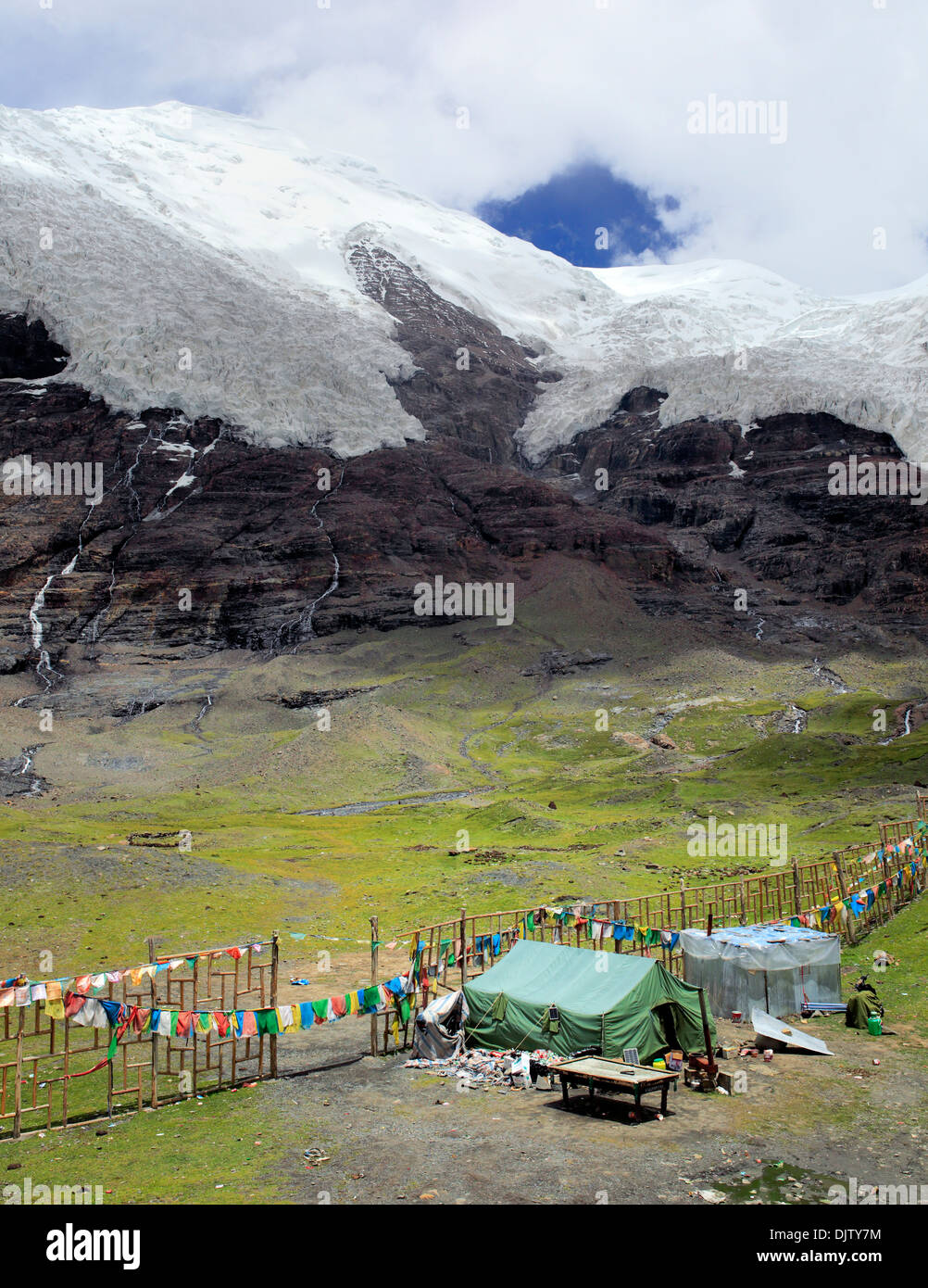 Karola Gletscher (5560 m), Shannan Präfektur, Tibet, China Stockfoto