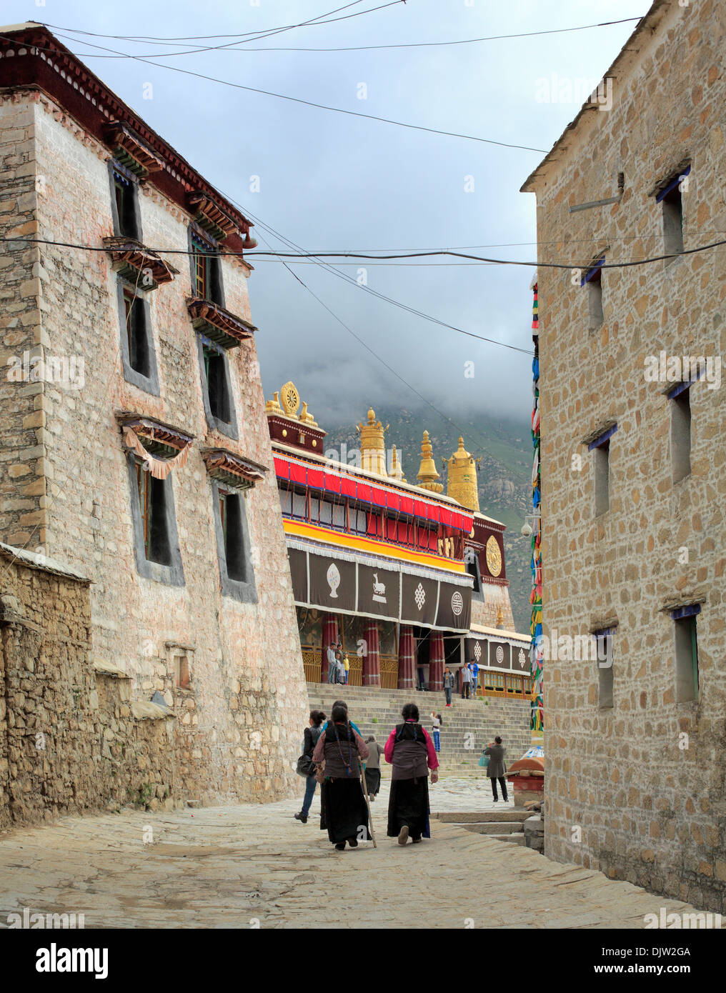 Drepung-Kloster, Mount Gephel, Präfektur Lhasa, Tibet, China Stockfoto