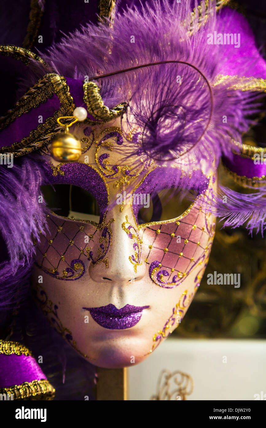 Traditionellen venezianischen Karnevals Maske, Veneto, Italien. Stockfoto