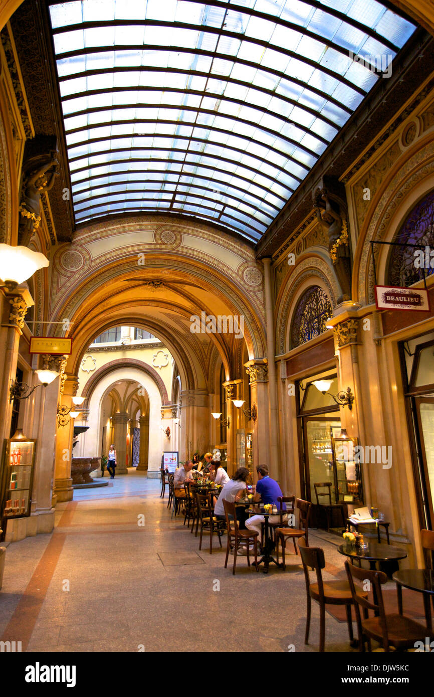 Cafe in Freyung Passage, Wien, Österreich, Mitteleuropa Stockfoto