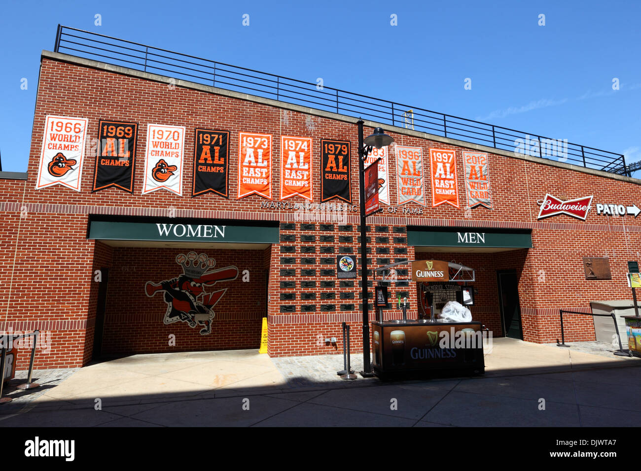 Maryland Athletic Hall Of Fame im Oriole Park, Heimat der Baltimore Orioles Baseball Team, Camden Yards, Baltimore, Maryland, USA Stockfoto