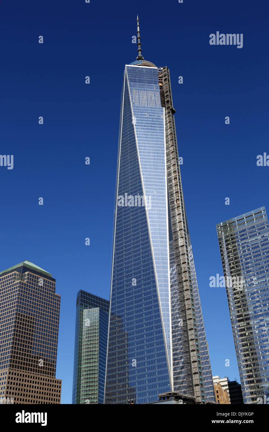 One World Trade Center (WTC 1) Gebäude im neue World Trade Center Komplex, New York. Amerika Stockfoto