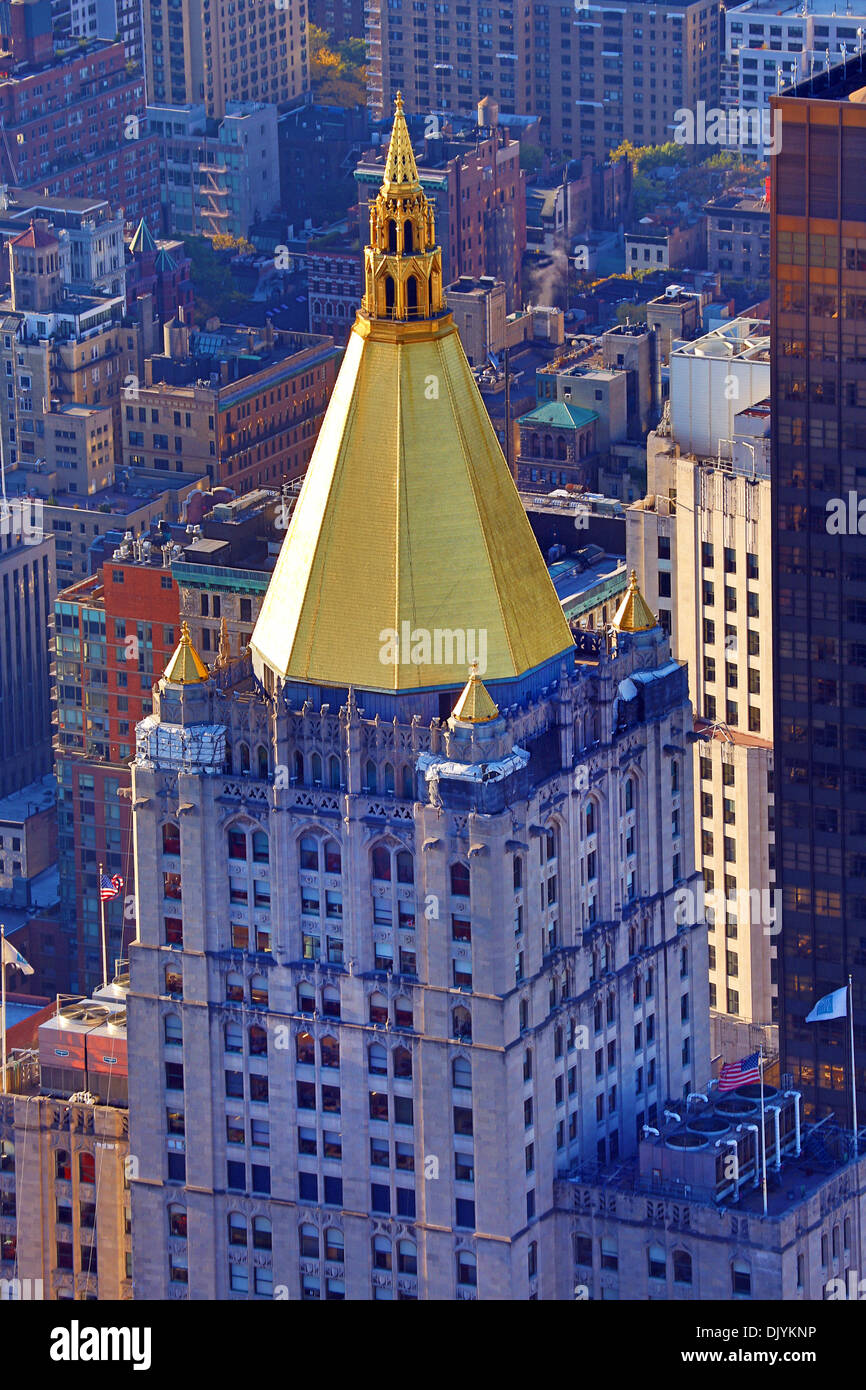 New York Life Building gold gekrönt Turm, New York. Amerika Stockfoto