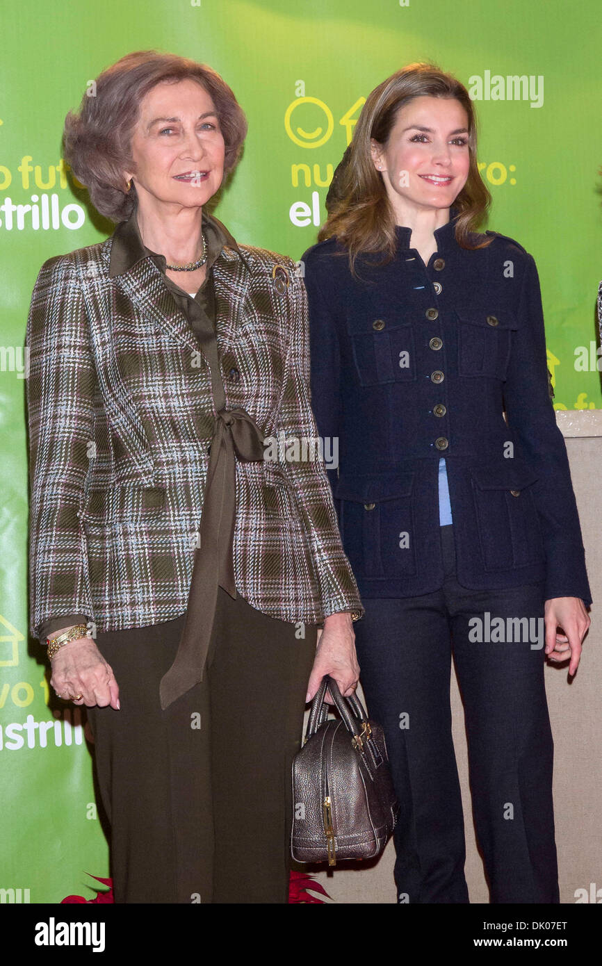 Madrid, Spanien. 29. November 2013. Königin Sofia und Prinzessin Letizia von Spanien besuchen Rastrillo "Nuevo Futuro" am 29. November 2013 in Madrid, Spanien. Bildnachweis: Dpa/Alamy Live-Nachrichten Stockfoto