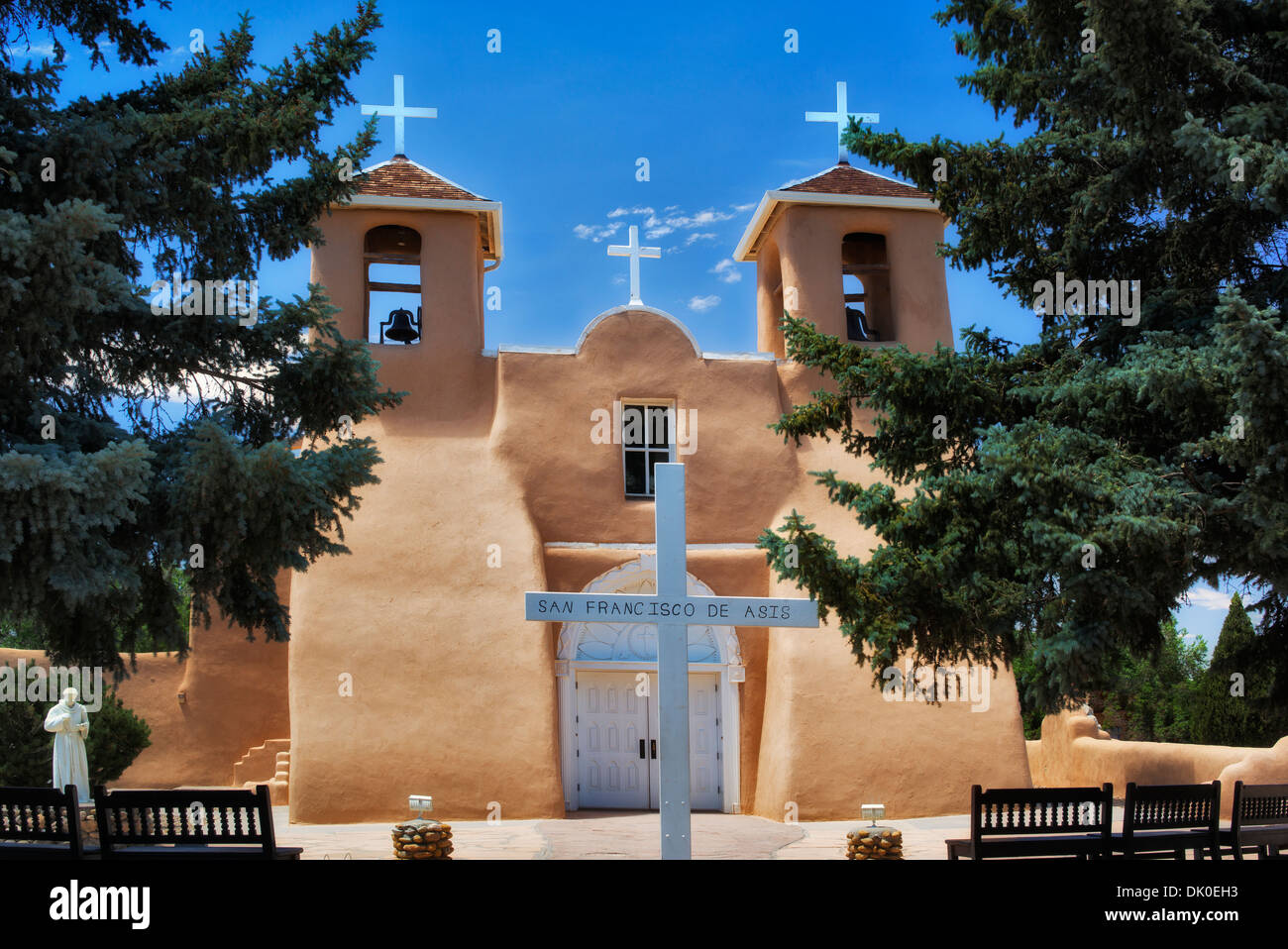 Katholische Kirche San Francisco de Asis. Taos New Mexico Stockfoto
