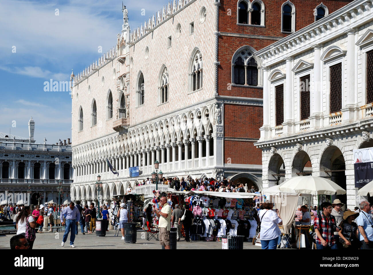 Dogenpalast-Palast Palazzo Ducale in Venedig. Stockfoto