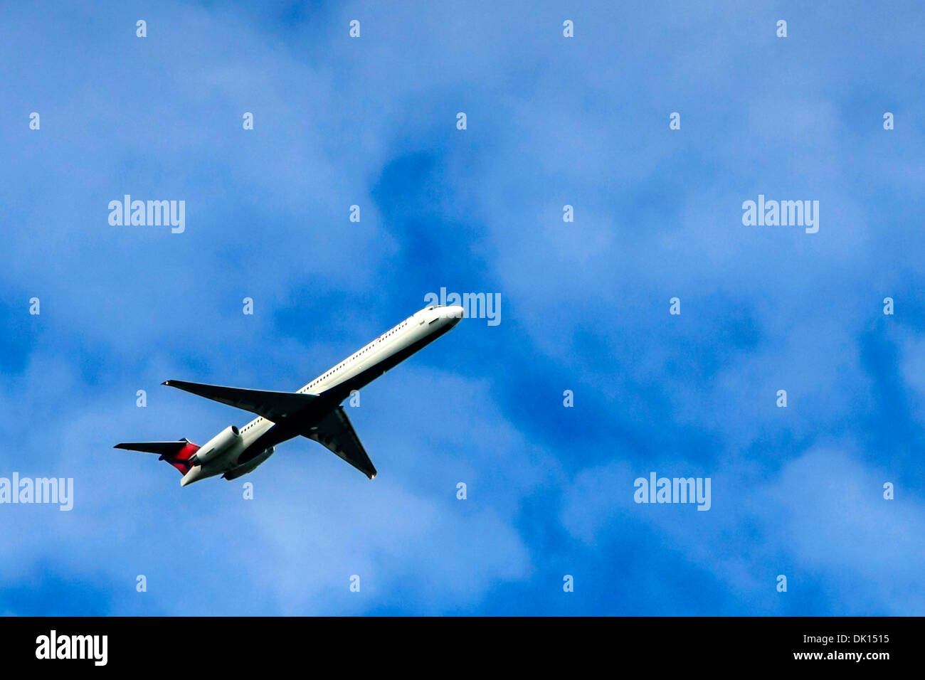 Ein Delta Airlines Bombardier CRJ700 Afer nehmen Sie vom Flughafen Tampa FL Stockfoto