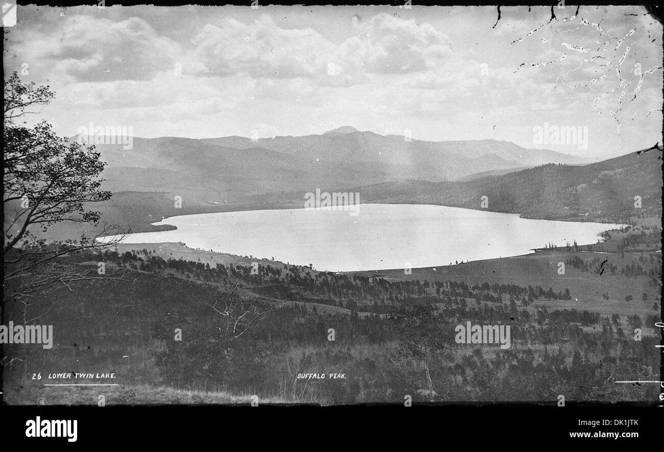 Oberen Twin Lake. Lake County, Colorado 516994 Stockfoto