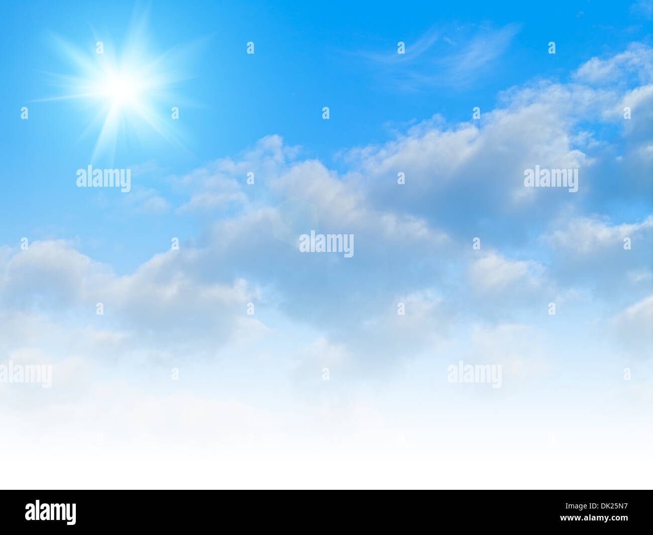 Blauer Himmel, abstrakte ökologische Hintergründe für Ihr design Stockfoto
