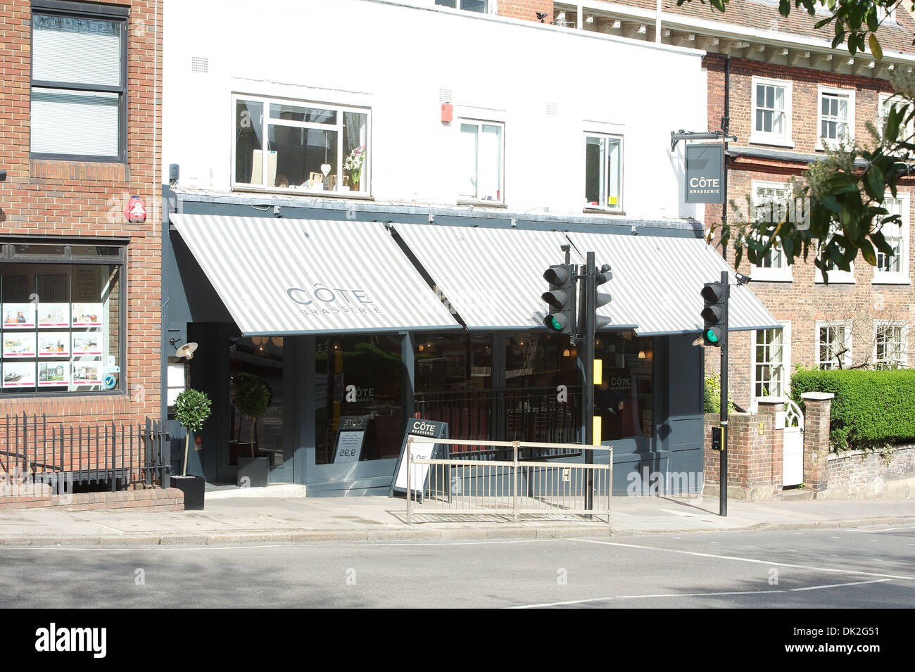 Kate Moss Köpfe Cote Restaurant in Highgate London, England - 12.04.12 Stockfoto