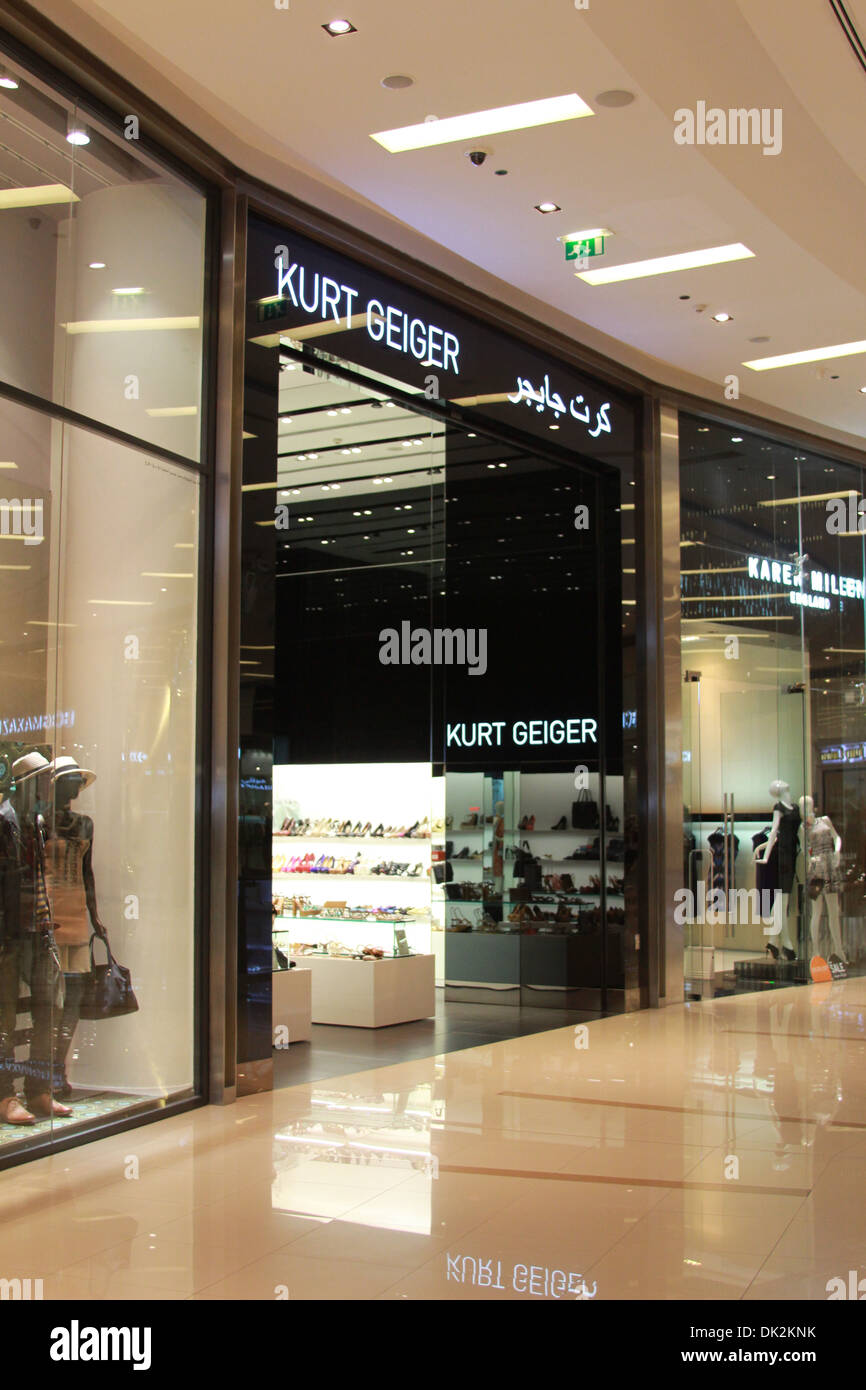 Kurt Geiger-Schuh-Shop im The Marina Mall Dubai Stockfoto