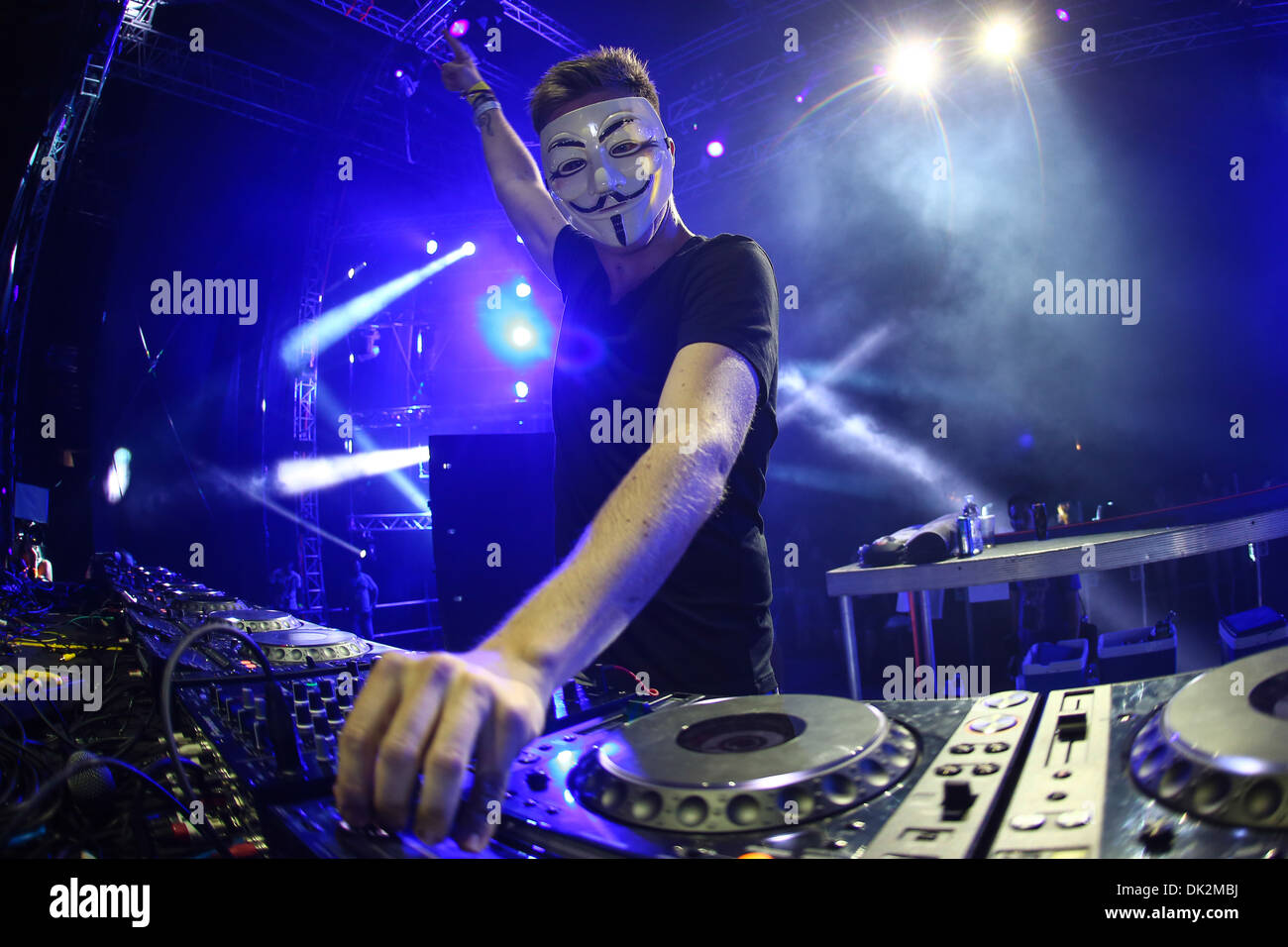 DJ Nicky Romero bei Ultra Europa leben Stockfoto