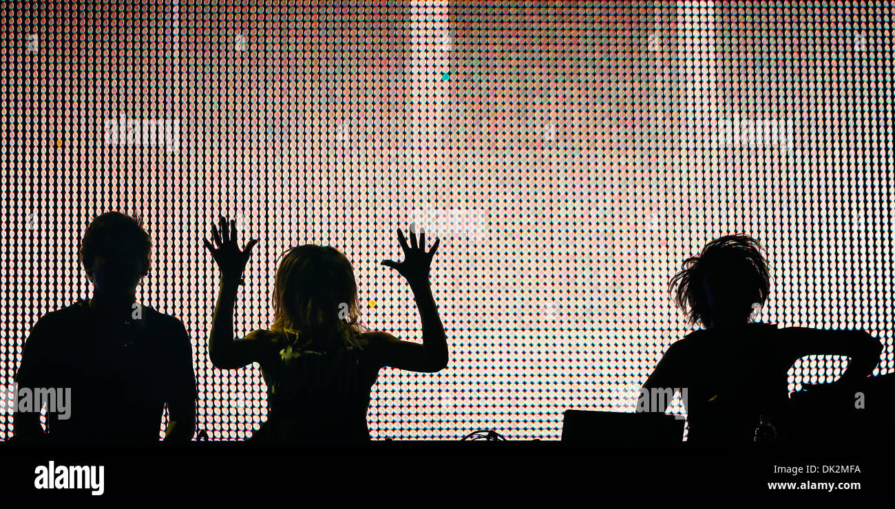 Krewella durchführen bei Ultra Music Festival Europa leben Stockfoto