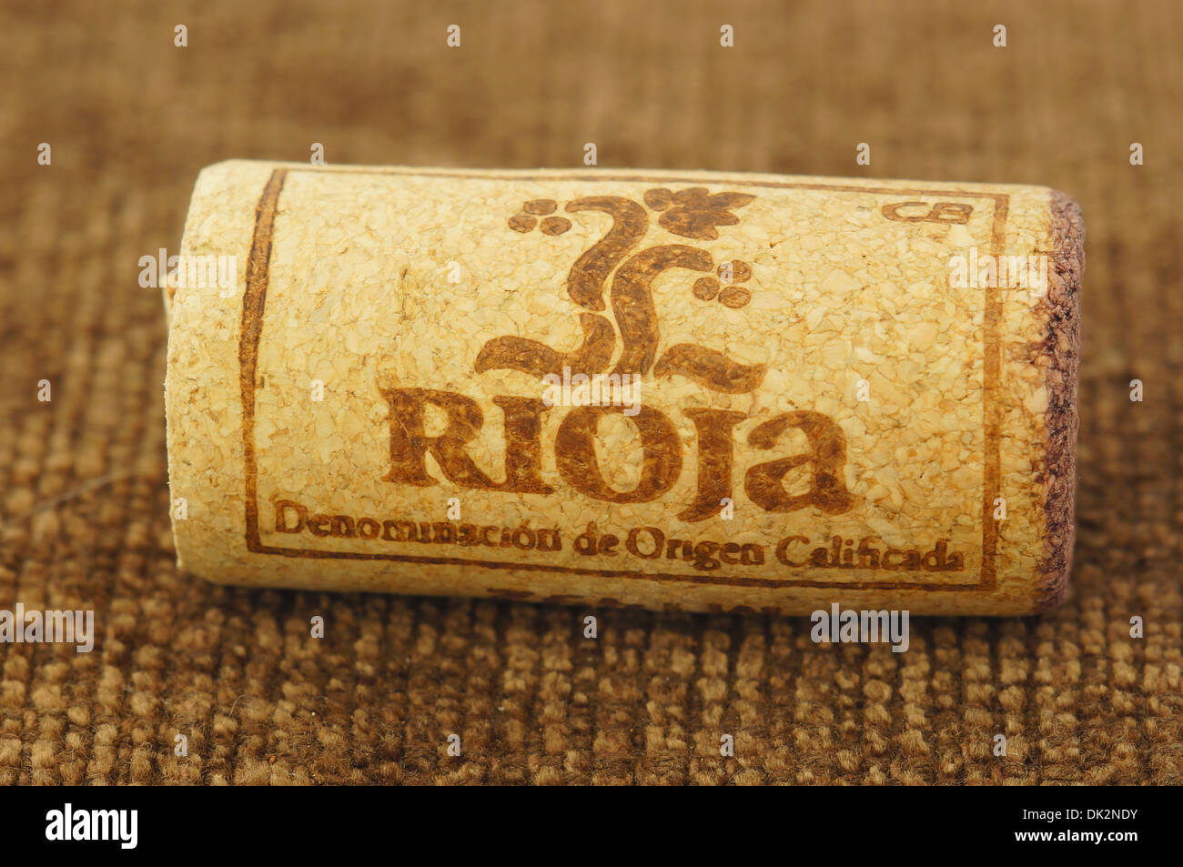 Rioja spanischen Wein Korken Stockfoto