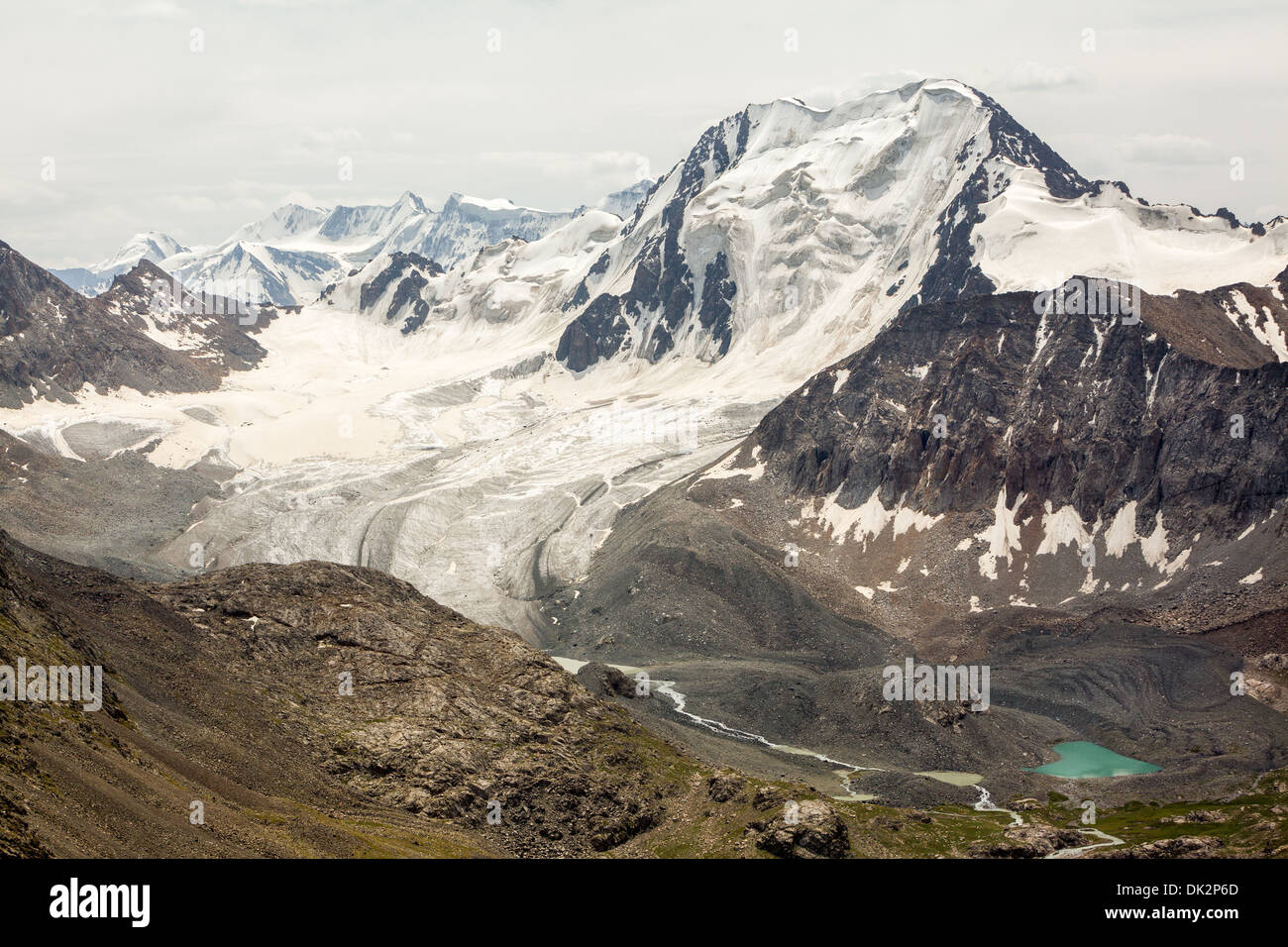 Gletscher im Ala-Kul-See. Kirgistan Stockfoto