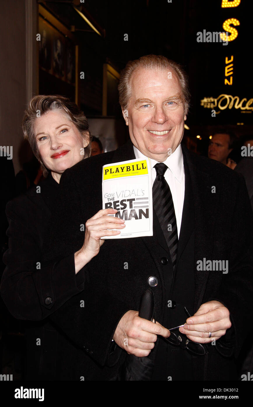 Annette O'Toole und Michael McKean Broadway Premiere von Gore Vidal "The Best Man" Gerald Schoenfeld Theatre Stockfoto