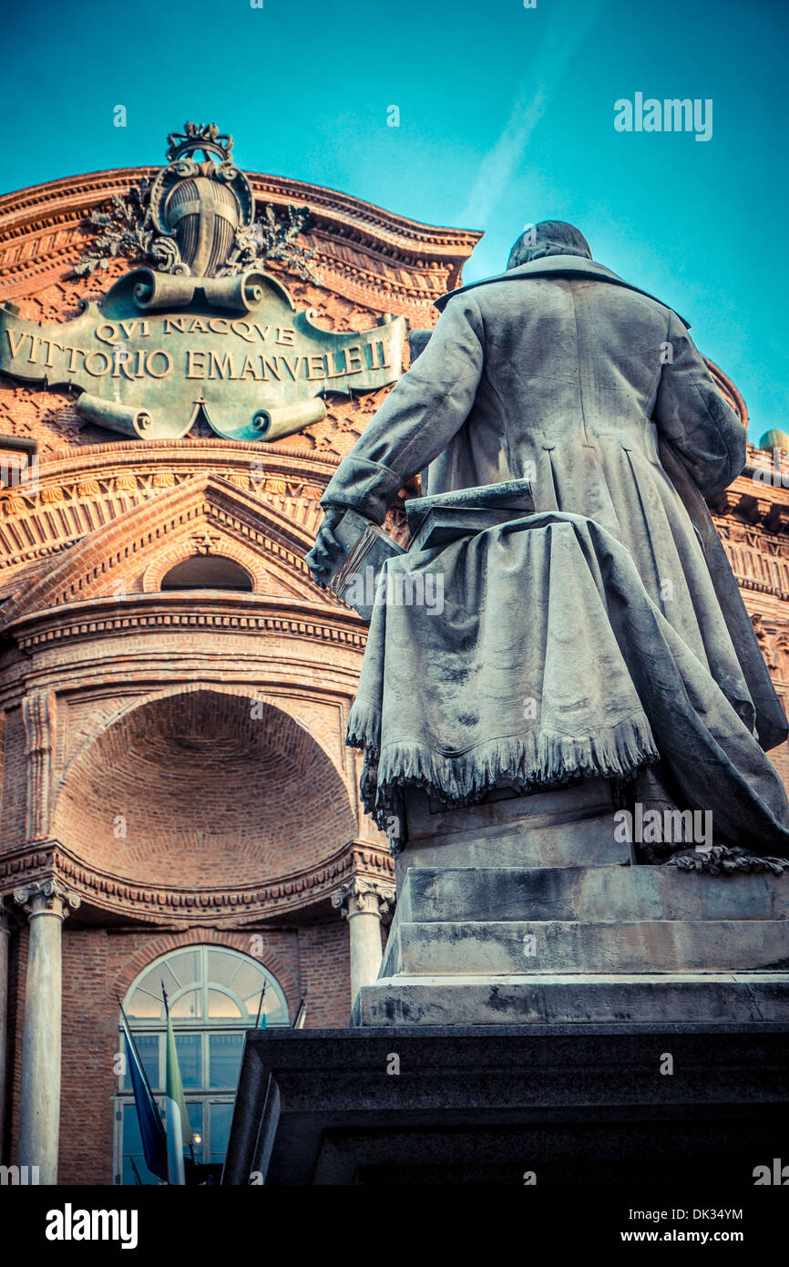 Palazzo Carignano, historischen Palast von Turin Stadt in Italien Stockfoto