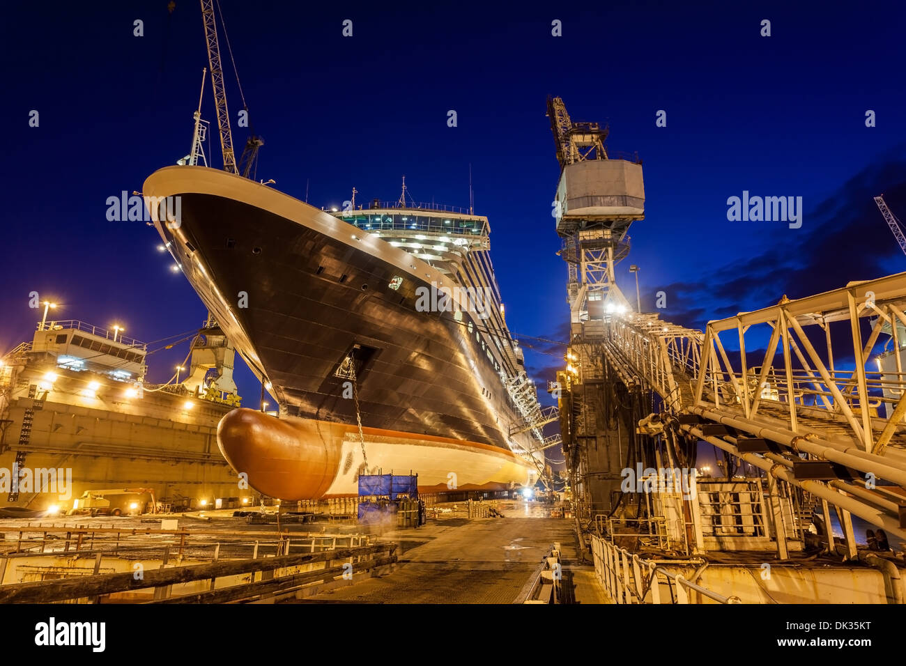 Trockendock, Bahamas Stockfoto