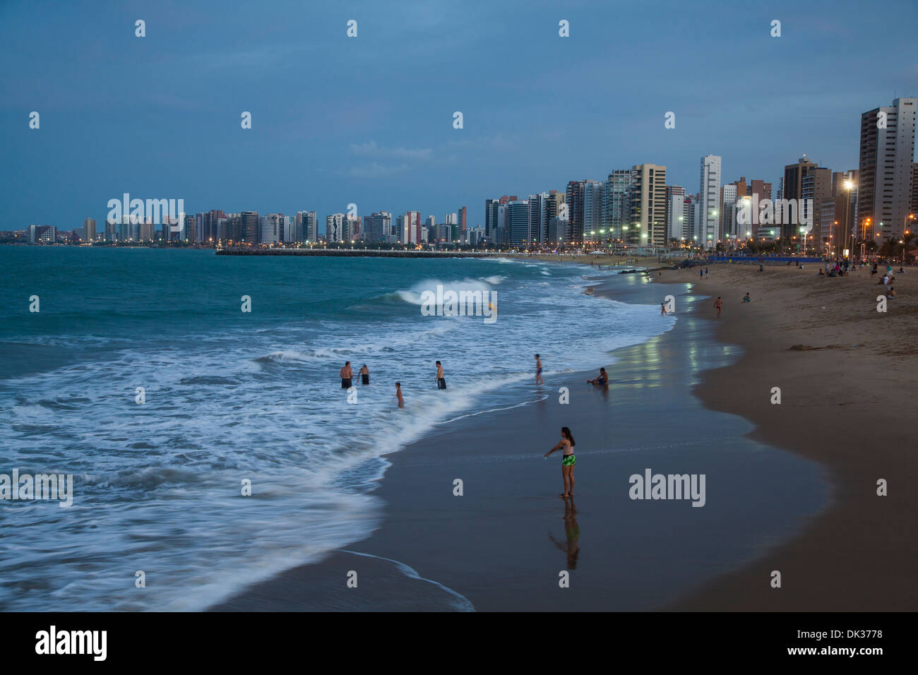 Praia Iracema, Fortaleza, Brasilien. Stockfoto
