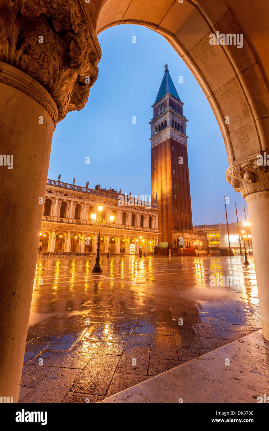 Turm der Campanille Venedig, Italien Stockfoto
