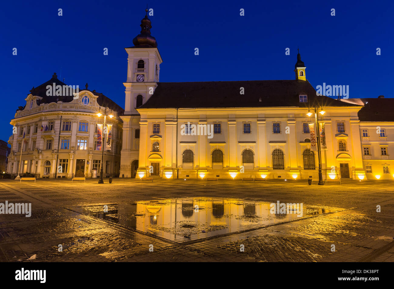 Hauptplatz, Sibiu, Rumänien Stockfoto